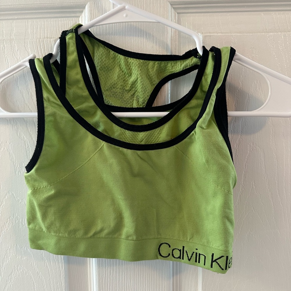 Calvin Klein Green Sports Bra